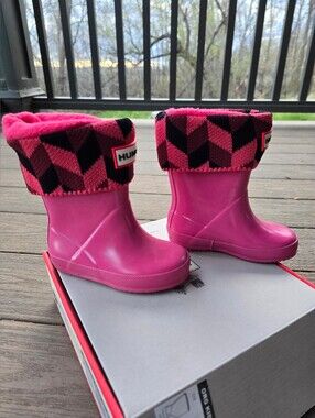 Hunter Original Kids First Glossy Boots